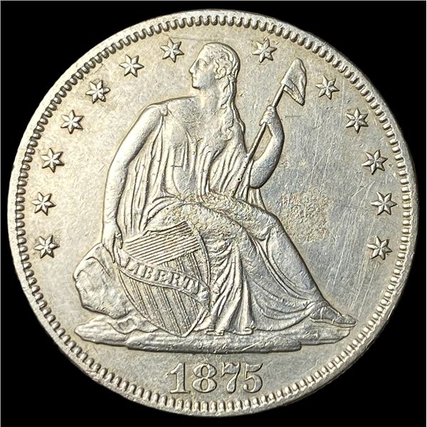 1875 Seated Liberty Half Dollar UNCIRCULATED
