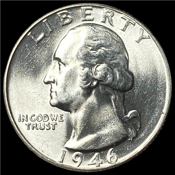 1946 Silver Washington Quarter GEM BU