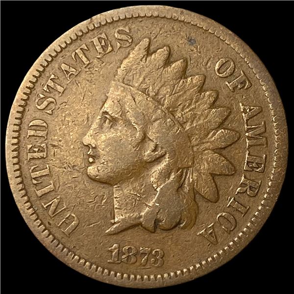 1873 Indian Head Cent LIGHTLY CIRCULATED