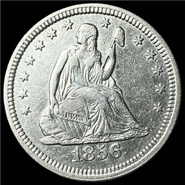 1856 Silver Seated Liberty Quarter  UNCIRCULATED