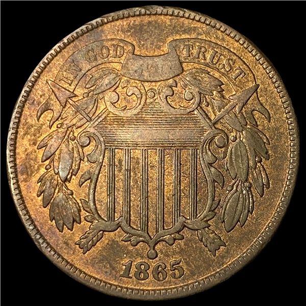 1865 Copper 2 Cents CLOSELY UNCIRCULATED