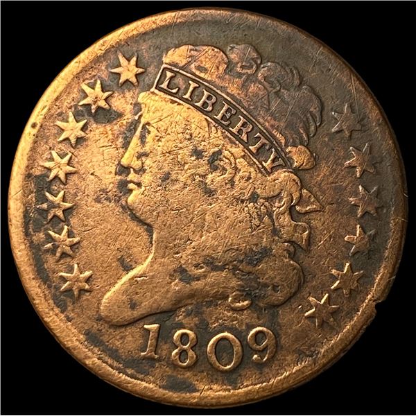 1809 Classic Head Half Cent LIGHTLY  CIRCULATED