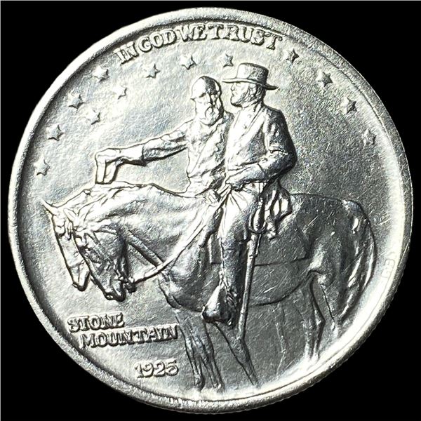 1925 Silver Stone Mountain Half Dollar GEM BU
