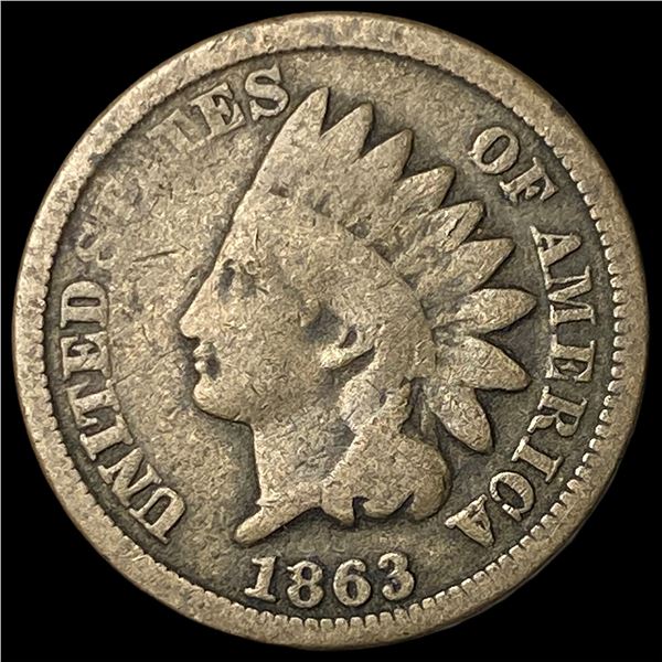 1863 Indian Head Cent LIGHTLY CIRCULATED