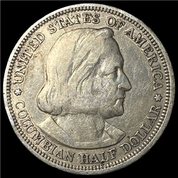 1893 Silver Columbian Half Dollar CLOSELY  UNCIRCULATED