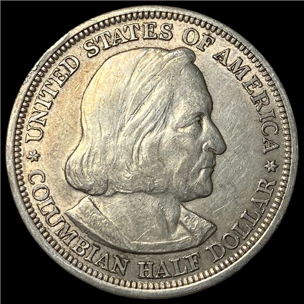 1893 Silver Columbian Half Dollar CLOSELY  UNCIRCULATED