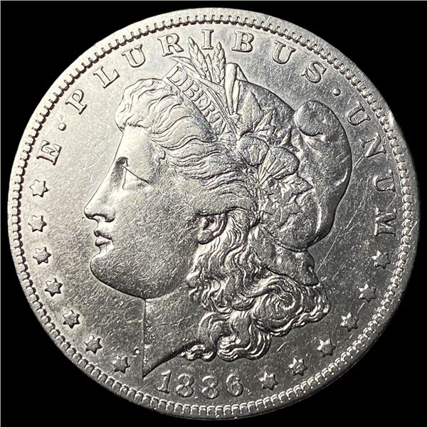 1886 Silver Morgan Dollar NEARLY UNCIRCULATED