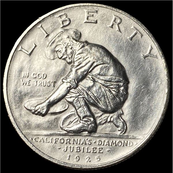 1925-S Silver California Diamond Jubilee Half  Dollar UNCIRCULATED