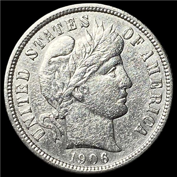 1906 Barber Dime CLOSELY UNCIRCULATED