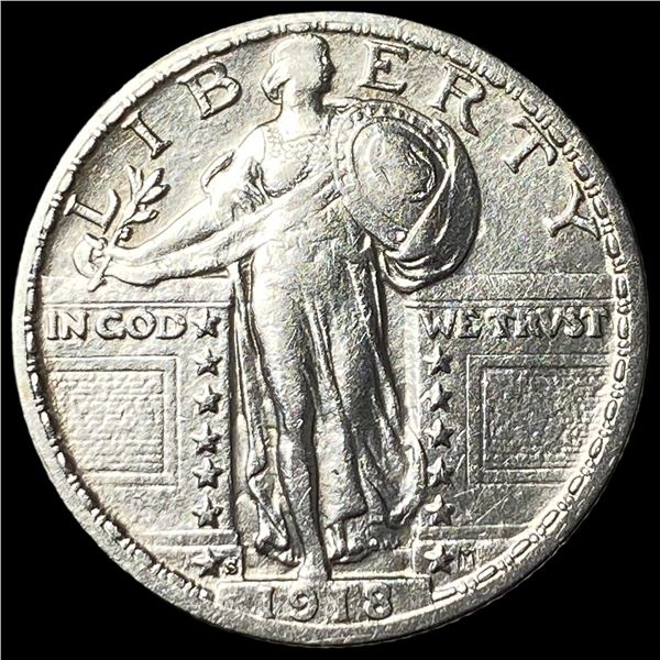 1918 Standing Liberty Quarter CLOSELY  UNCIRCULATED