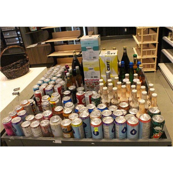 LARGE LOT OF ASSORTED SPARKLING WATER BEVERAGE