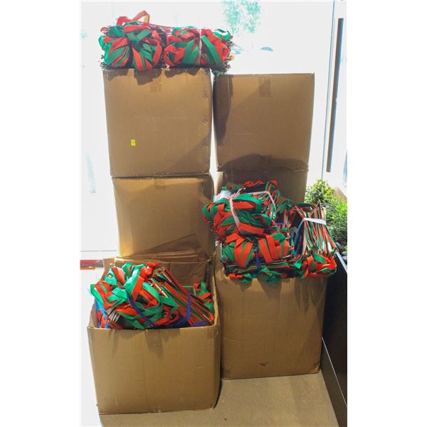 EIGHT BOXES OF REUSABLE GROCERY BAGS