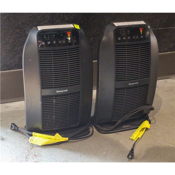 TWO  HONEYWELL SPACE HEATERS 1400W
