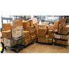 Image 1 : 3 PALLETS & 2 CARTS OF VARIOUS DISPOSABLES