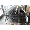 Image 1 : APPROXIMATELY 64 BLACK WIRE METAL SHOPPING CARTS