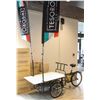 Image 1 : MOBILE MERCHANTS BIKE TRAILER  W/ FLAGPOLES