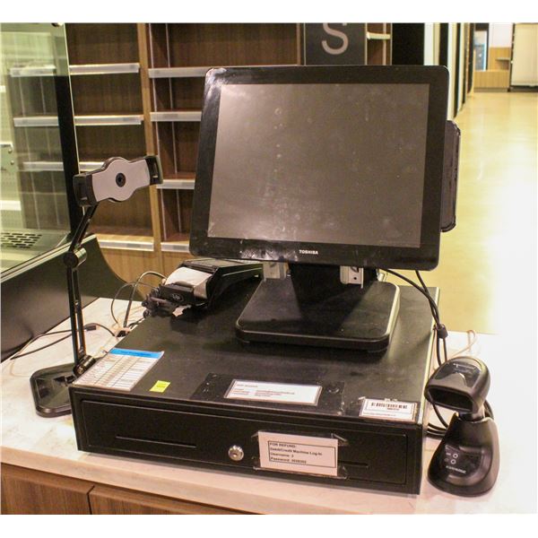 TOSHIBA POINT OF SALES TERMINAL W/ CASH DRAWER