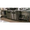 Image 1 : STAINLESS STEEL PREP TABLE W/ UNDERSHELF 110" X30"