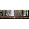 Image 1 : 83" X 6" WALLSHELF W/ 2 PIECE CHROME & GLASS