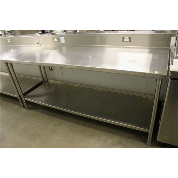 STAINLESS STEEL WORK TABLE W/ UNDERSHELF