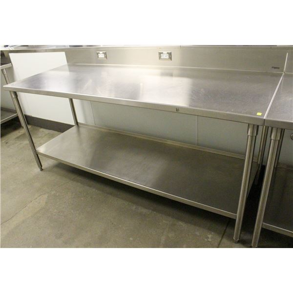STAINLESS STEEL WORK TABLE W/ UNDERSHELF