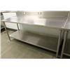 Image 1 : STAINLESS STEEL WORK TABLE W/ UNDERSHELF