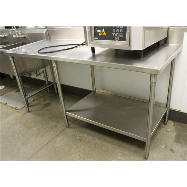 STAINLESS STEEL WORK TABLE W/ UNDERSHELF