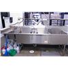 Image 1 : CUSTOM STAINLESS STEEL 3 WELL SINK W/ PRE RINSE &