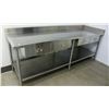 Image 1 : CUSTOM STAINLESS STEEL WORKTABLE W/ UNDERSHELF