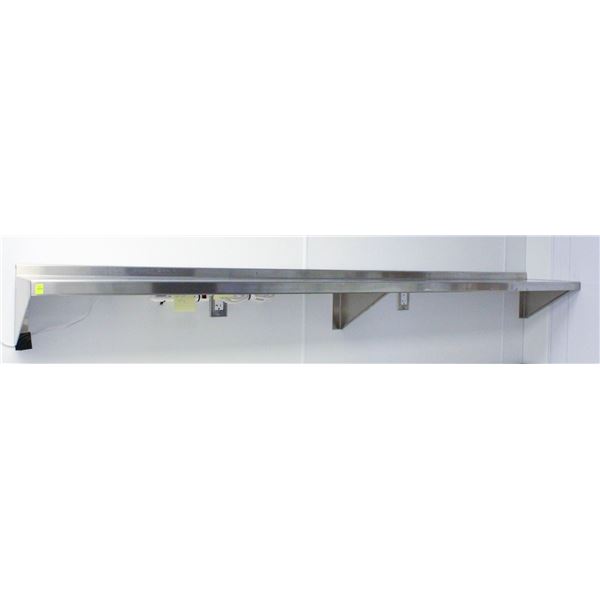 STAINLESS STEEL WALLSHELF 95"  X12"