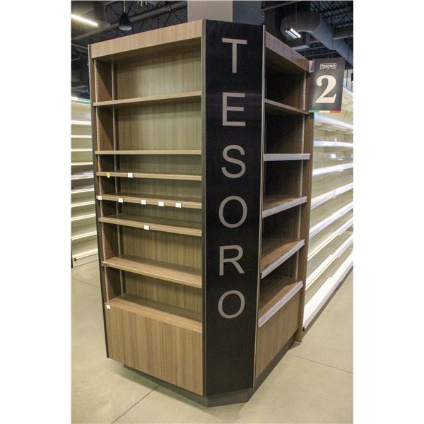 FOUR CUSTOM WRAP-AROUND STYLE MERCHANDISER