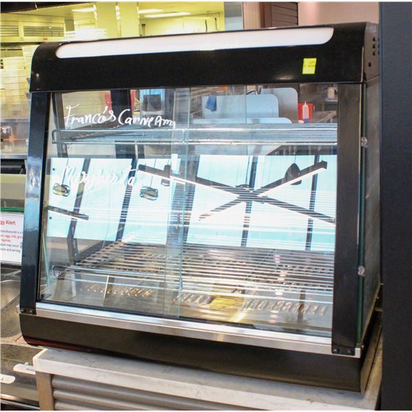 VEVOR COUNTERTOP WARMER GLASS DISPLAY CABINET