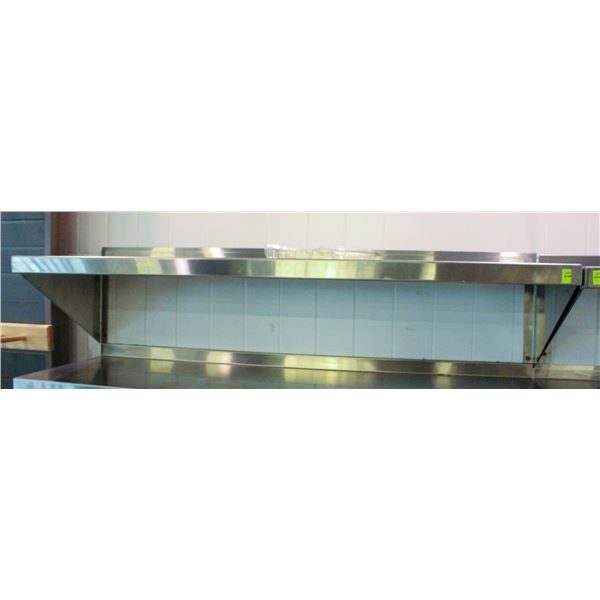 4' STAINLESS STEEL WALLSHELF 48" X 14"