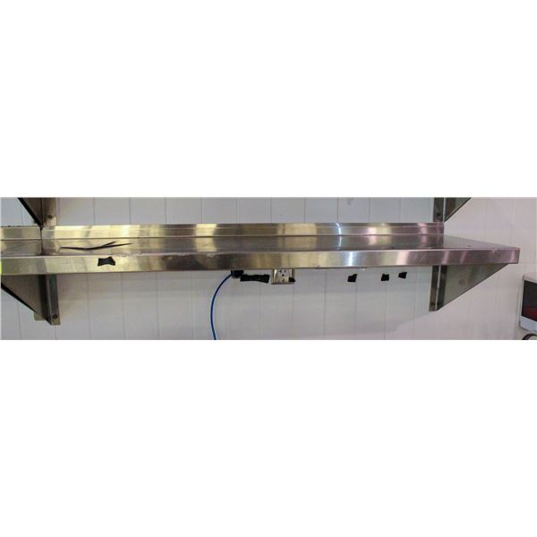 4' STAINLESS STEEL WALLSHELF 48" X 14"