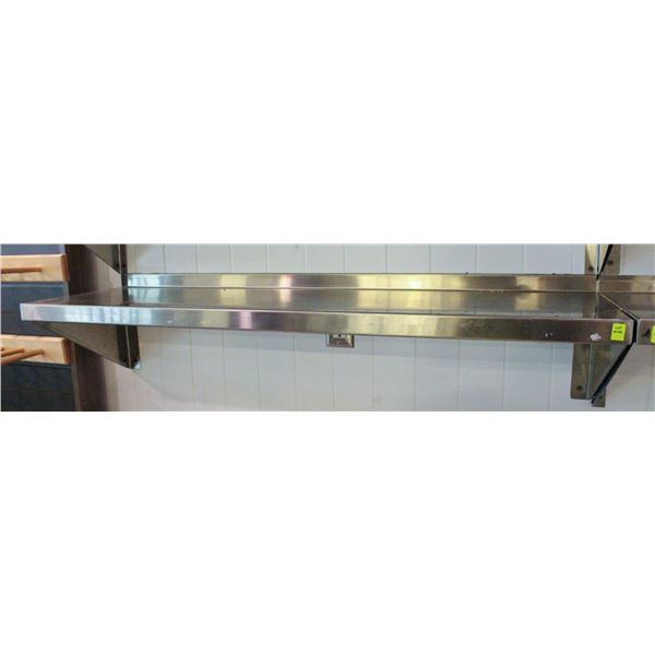 4' STAINLESS STEEL WALLSHELF 48" X 14"
