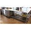 Image 1 : 150" CUSTOM STAINLESS STEEL PREP TABLE