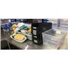 Image 1 : VARIOUS BINS & TOTES KITCHEN UTENSILS AND TOOLS