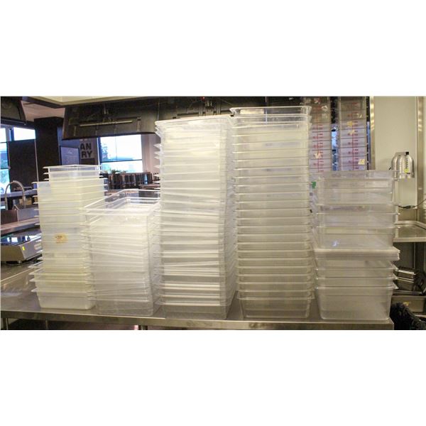 LARGE LOT OF ASSORTED POLYCARB INSERTS