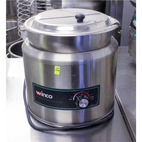 WINCO 11QT STAINLESS STEEL FOOD WARMER 1250W