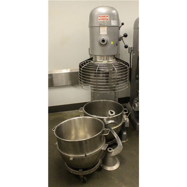 HOBART M# V1401 140QT PLANETARY MIXER W/ 2 BOWLS &