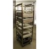 Image 1 : FULL SIZE SINGLE PAN ROLL IN OVEN RACK W/ CONTENTS
