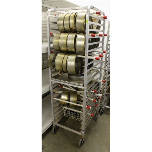 COMMERCIAL BAKERS RACK W/ CONTENTS