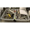 Image 1 : TWO BUS BINS OF BAKING FORMS AND UTENSILS