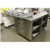 Image 1 : LARGE PREP WORK CABINET W/ STORAGE DRAWERS