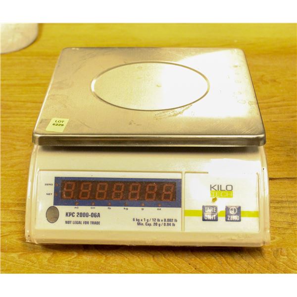 KILOTECH KEC2000 06A DIGITAL 6KG WEIGH SCALE