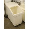 Image 1 : MOBILE BAKERS INGREDIENT BIN W/ CONTENTS