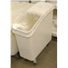 Image 1 : MOBILE BAKERS INGREDIENT BIN W/ CONTENTS