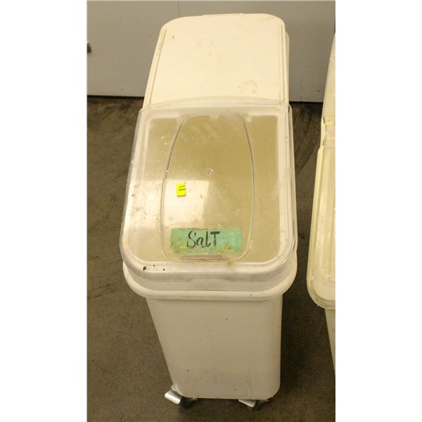 MOBILE BAKERS INGREDIENT BIN W/ CONTENTS
