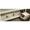 Image 1 : 4 COUNTERTOP STORAGE BAKERS INGREDIENT BINS