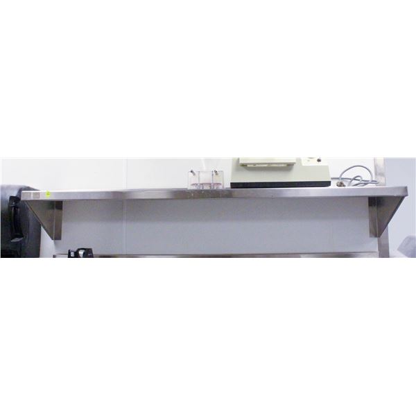 6' STAINLESS STEEL WALLSHELF